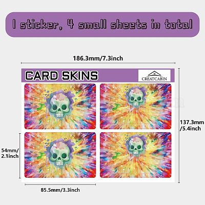 Прямоугольные пластиковые водонепроницаемые наклейки для карт из ПВХ DIY-WH0432-178-1