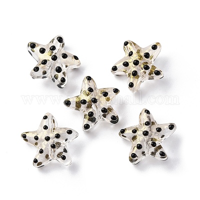 Бусы лэмпворк ручной работы LAMP-I027-09K-1