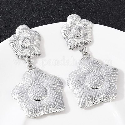 Серьги-гвоздики из нержавеющей стали 304 EJEW-G423-14P-1