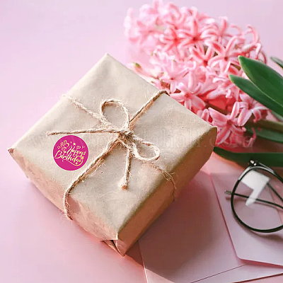 Бумажные самоклеящиеся наклейки с тиснением золотой фольгой DIY-WH0434-003-1