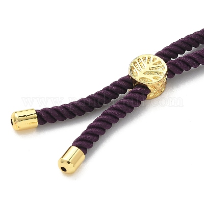 Изготовление браслетов из хлопка KK-F758-03O-G-1