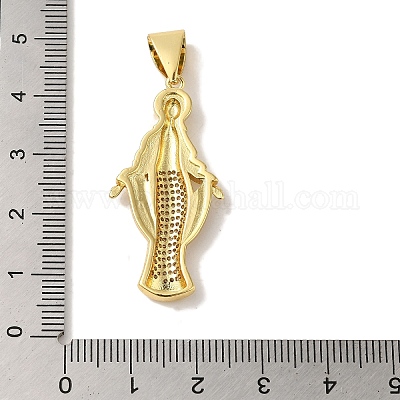 Покрытие стойки латунь микропаве прозрачные подвески из кубического циркония KK-P267-14D-G-1