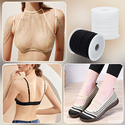 Плоские нейлоновые эластичные шнуры 20 цвета длиной 2 м с волнистым краем. OCOR-FG0002-44-1