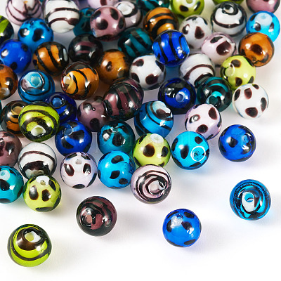 64шт 16 стиля ручной работы бусины лэмпворк LAMP-TA0001-59A-1
