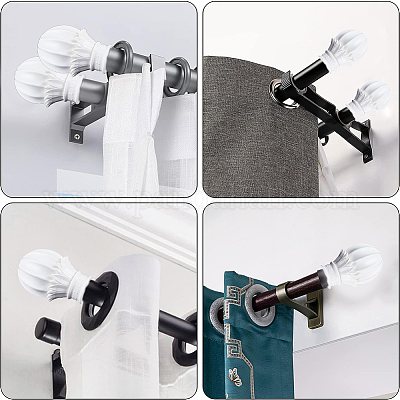 Пластиковые головки для карнизов FIND-WH0417-41B-1