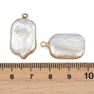 Натуральные кеши жемчужные подвески KK-D423-01G-1