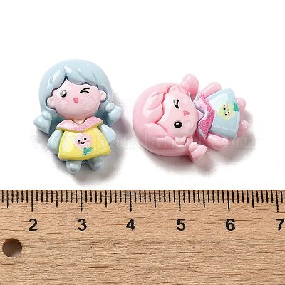 Непрозрачные кабошоны из мультяшной смолы для декодирования RESI-G091-07-1