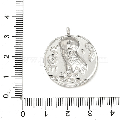 Подвески-монеты из нержавеющей стали 304 STAS-K252-19GP-1