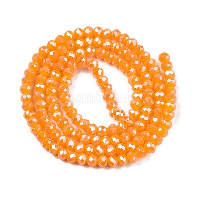 Стеклянные бусины с гальваническим покрытием  EGLA-A044-P2mm-A29-1