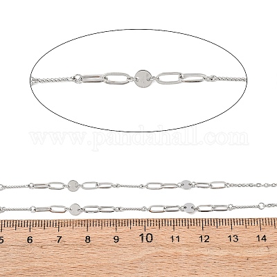 Овальные цепи из нержавеющей стали 304 с плоскими круглыми звеньями CHS-H117-08P-1