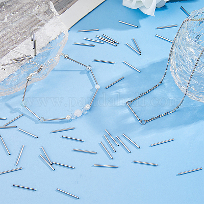 Трубчатые бусины из нержавеющей стали 304 STAS-DC0017-22-1