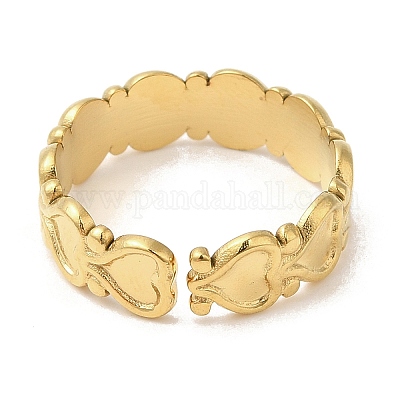 Фурнитура для открытых манжет из нержавеющей стали 304 RJEW-K245-85G-1