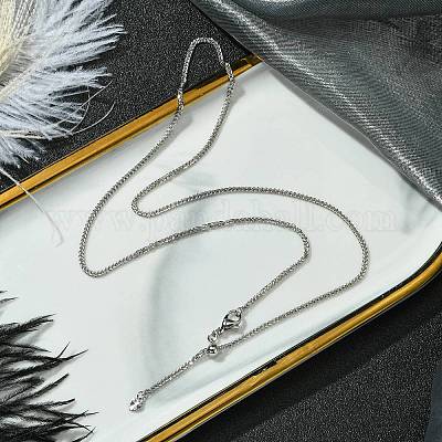 2 мм стойка покрытие латунная пшеничная цепочка регулируемые слайдер ожерелья для женщин мужчин MAK-L044-09P-1