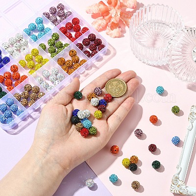 150 шт. 15 цвета проложить бусины для дискотечного шара RB-YW0001-27-1