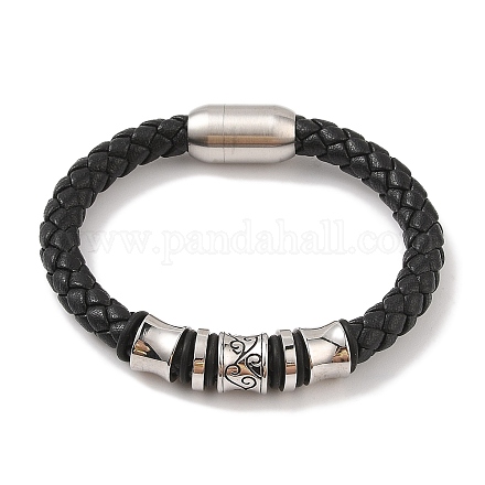 Плетеные браслеты из кожаного шнура из микрофибры BJEW-B096-13P-1