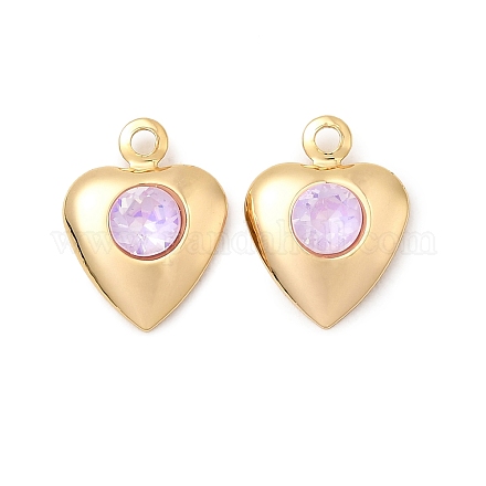 Латунь стекло амулеты KK-P340-09G-01-1