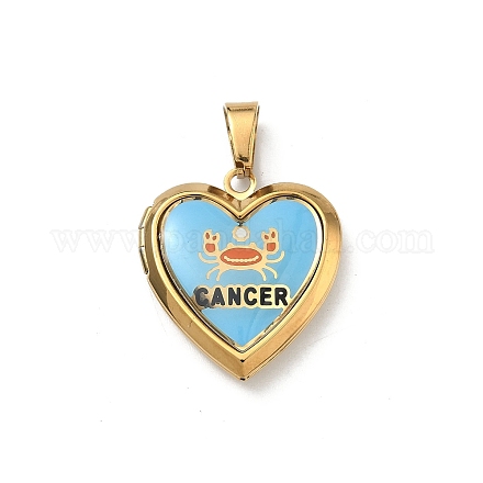 Подвески-медальоны из нержавеющей стали 304&nbsp;STAS-H255-02G-03-1