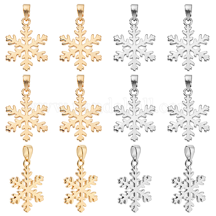 12шт 2 цвета латунные подвески KK-GA0002-25-1