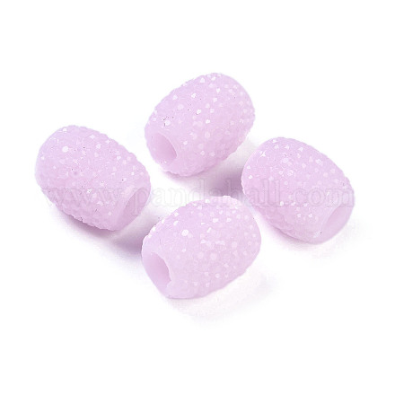 Бусины европейского желейного цвета из непрозрачной смолы RESI-B025-02A-04-1