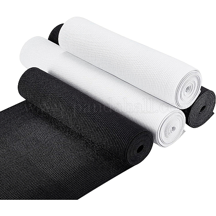 4м 4 стиль черно-белая плоская эластичная резинка&nbsp;OCOR-BC0001-63-1