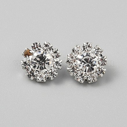 Латунные кнопки со стразами DIY-WH0320-76B-1