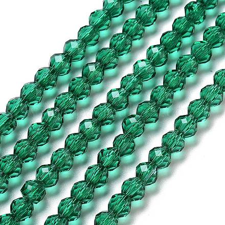 Прозрачные стеклянные бусины GLAA-A014-03I-1