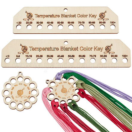 4 шт. доски для намотки деревянной резьбы&nbsp;AJEW-WH0534-51B-1