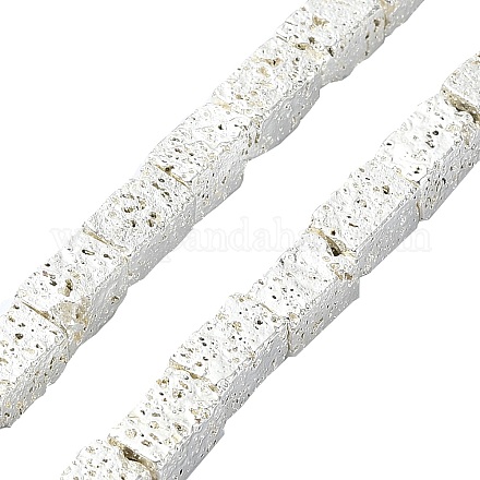 Гальванические бусины из натуральной лавы G-I360-K01-04-1