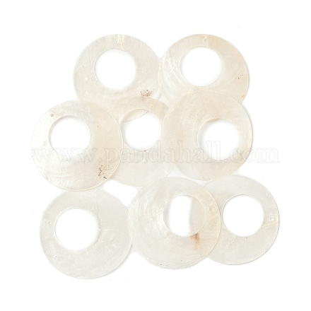 Подвески из натуральных ракушек Capiz SHEL-K006-61-1