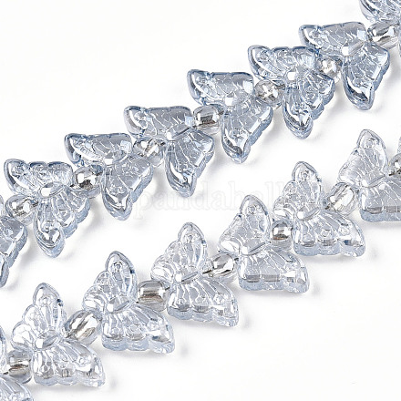 Стеклянные бусины с гальваническим покрытием EGLA-N012-04I-1