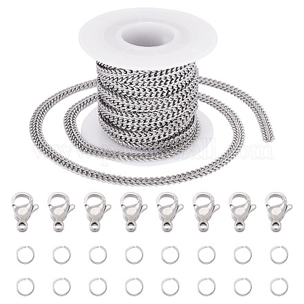 Наборы для изготовления цепочек из нержавеющей стали 304 DIY-TA0012-22-1