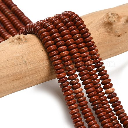 Натуральные красные яшмы бусы пряди G-L635-A39-4x2mm-1