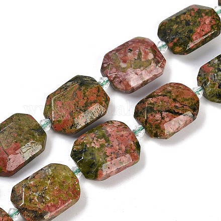 Природные Unakite бисер нитей G-B125-P12-01-1