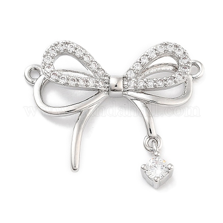 Латунные микропаве прозрачные подвески с фианитом ZIRC-L104-005P-1