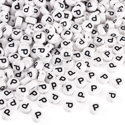 500шт акриловые бусины SACR-TA0001-55P-1