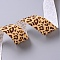 Leopard Printed Grosgrain Ribbons, for Hair Bows, Headbands, Gift Wrapping, Goldenrod, 1 inch(25mm), about 5yards/bundle