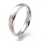 Tarnish Resistant 304 Stainless Steel Finger Rings, Plain Band Rings, Stainless Steel Color, US Size 6~9, Inner Diameter: 16~19mm
