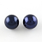 Round ABS Plastic Imitation Pearl Beads, Midnight Blue, 20mm, Hole: 2mm, about 120pcs/500g