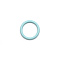 Zinc Alloy Linking Rings, Round Ring, Pale Turquoise, 12.5x1mm, Inner Diameter: 9.5mm