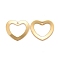 201 Stainless Steel Pendants, Heart, Real 24k Gold Plated, 17.5x20x1mm, Hole: 1.4mm