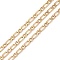 Ion Plating(IP) 304 Stainless Steel Mother-Son Chains, Unwelded, Decorative Chain, Golden,  4.5x11x1.2mm, 4.9x6x1.2mm