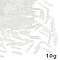 10G Glass Bugle Beads, Transparent Colours, Clear, 12x2mm, Hole: 0.5mm