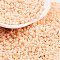 Baking Paint Glass Seed Beads, Peanut, PeachPuff, 2~2.5x4x2mm, Hole: 0.8mm, about 15000pcs/pound