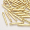 Alloy Pendants, Bar, Light Gold, 27x3x2.5mm, Hole: 1.6mm