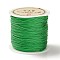 Nylon Chinese Knot Cord, Nylon Jewelry Cord for Jewelry Making, Green, 0.8mm, 38~40m/Roll