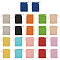 22Pcs 11 Colors Rectangle Cloth Packing Pouches, Drawstring Bags, Mixed Color, 8.6x7x0.5cm, 2pcs/color