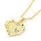 Heart Brass Micro Pave Clear Cubic Zirconia for Women, Cable Chains, Real 18K Gold Plated, 19.84 inch(504mm)