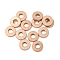 Ion Plating(IP)304 Stainless Steel Spacer Beads, Flat Round, Rose Gold, 8x1.5mm, Hole: 3.2mm