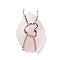 Natural Rose Quartz Pendants, with Stainless Steel Color Plated 304 Stainless Steel Heart Findings, Faceted, Polygon, 33x22.5x13mm, Hole: 3.7mm