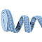 1Pc Denim Chain Belts, Steel Blue, 1590x20x3.5mm